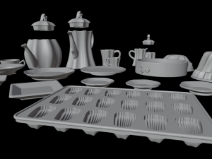 Dollhouse tableware set 3D 프린트 모델