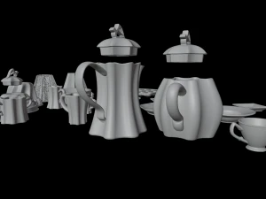 Dollhouse tableware set 3D Print Model