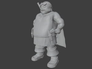 Pilot Getter Musashi Tomoe 3D-Druckmodell