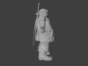 Pilot Getter Musashi Tomoe 3D-Druckmodell
