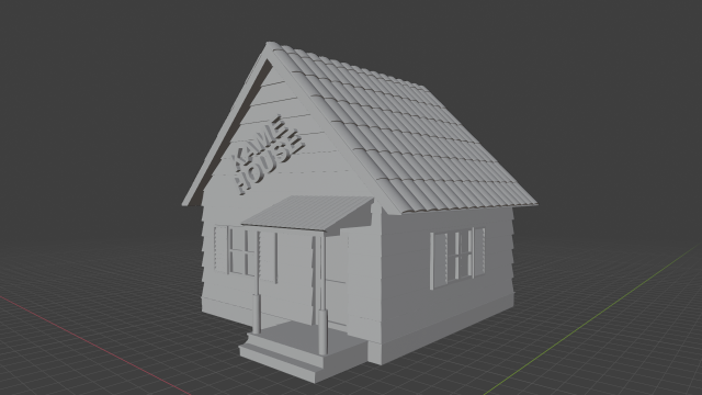 Kame House modular 3Dプリントモデル .c4d .max .obj .3ds .fbx .stl .blend 
