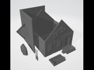 Kame House modular 3Dプリントモデル