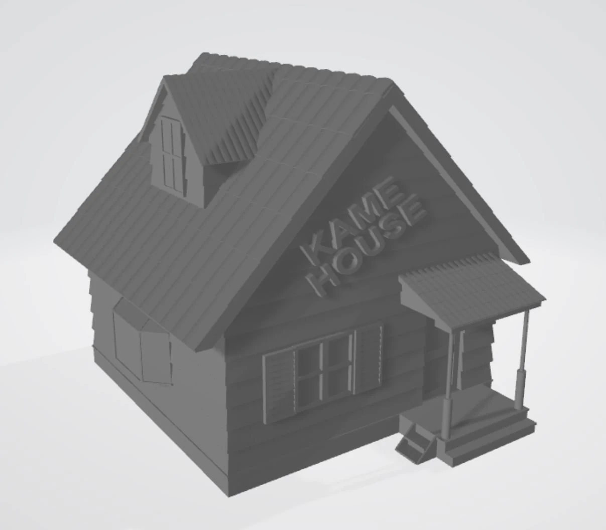 Kame House Dragonball 3D Print Model .c4d .max .obj .3ds .fbx .stl .blend 