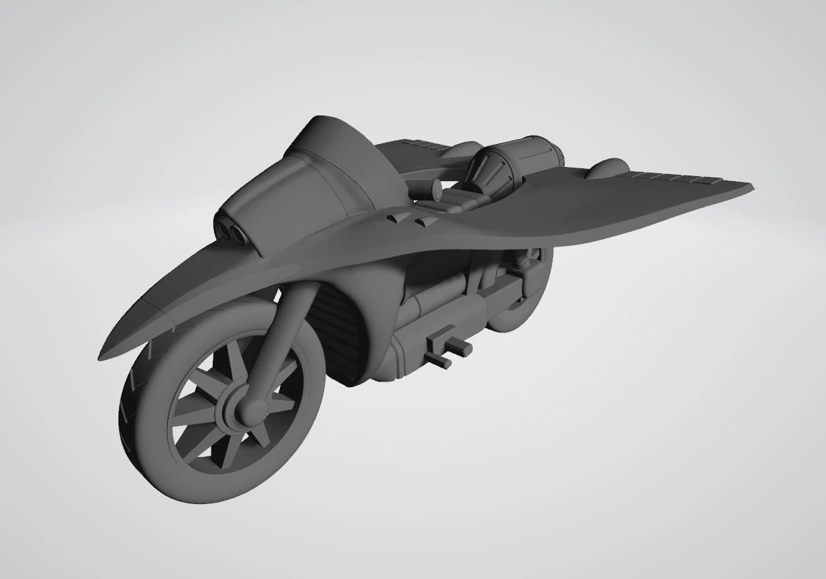 Motorcicle Hiroshi Shiba Jeeg Robot steel 3D Print Model .c4d .max .obj .3ds .fbx .stl .blend