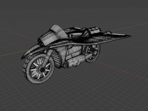 Motorcicle Hiroshi Shiba Jeeg Robot steel 3D Print Model