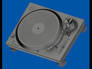 Turntable Technics DJ SL-1200 MK7 3D Print Model