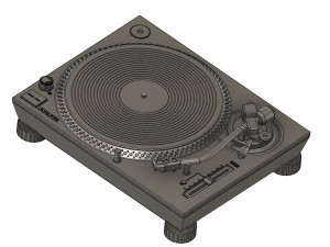 Turntable Technics DJ SL-1200 MK7 Modèles 3D en vedette