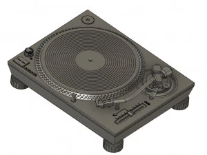 Turntable Technics DJ SL-1200 MK7 3D Print Model