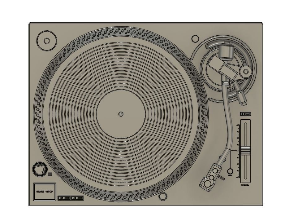 Turntable Technics DJ SL-1200 MK7 3D-Druckmodell in Andere 3DExport