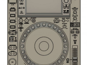CDJ nexus dj media player Pioneer 3D प्रिंट मॉडल
