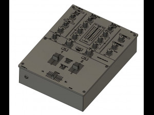 Pioneer DJM 2-channel mixer 3D-Druckmodell