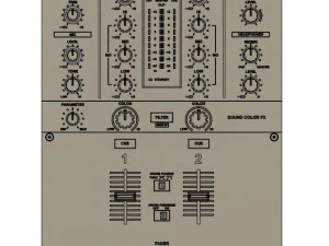 Pioneer DJM 2-channel mixer 3D Print Model
