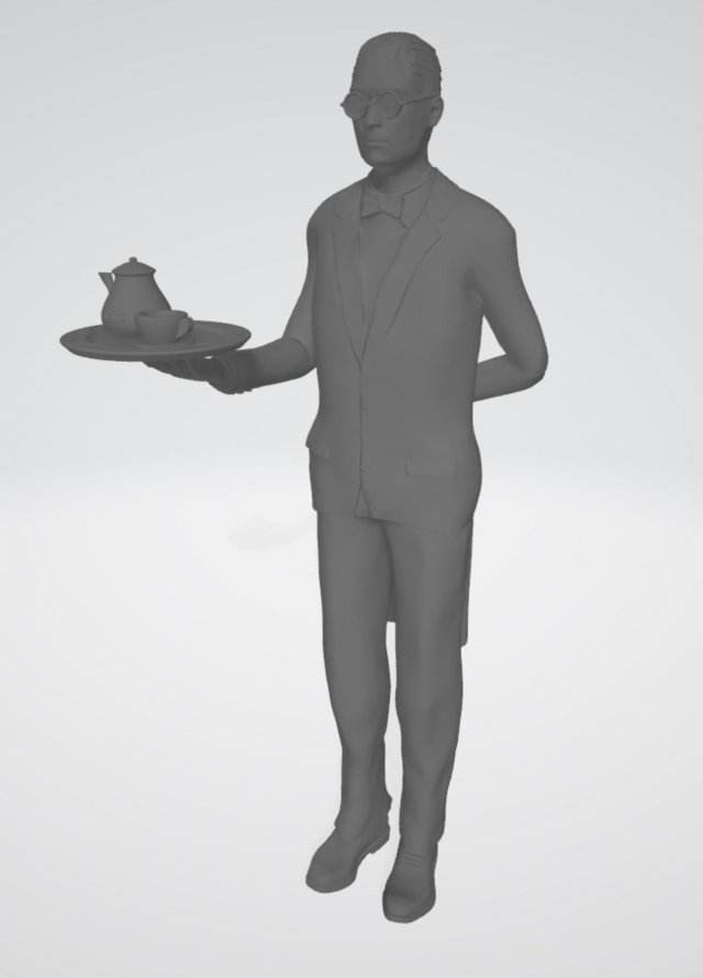 Alfred Pennyworth Batman 3D Принт Модель .c4d .max .obj .3ds .fbx .stl .blend 