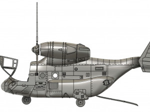 Osprey v22 military aircraft scale 118 3D Baskı Modeli