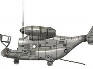 Aeronave militar Osprey v22 escala 118 Modelo de Impressão 3D
