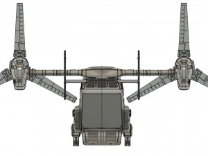 Osprey v22 military aircraft scale 118 3D Baskı Modeli