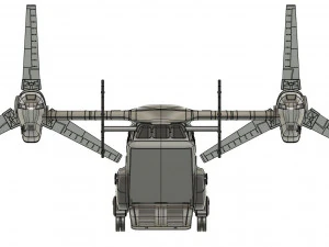 Aeronave militar Osprey v22 escala 118 Modelo de Impressão 3D