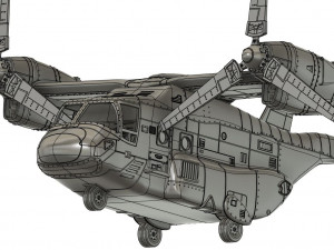 Osprey v22 military aircraft scale 118 3D Baskı Modeli