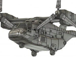 Aeronave militar Osprey v22 escala 118 Modelo de Impressão 3D