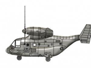 Osprey v22 military aircraft scale 118 3D Baskı Modeli