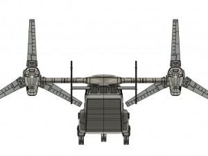 Osprey v22 military aircraft scale 118 3D Baskı Modeli