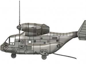 Osprey v22 military aircraft scale 118 3D Baskı Modeli