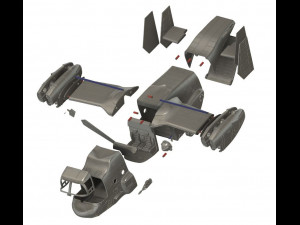 Osprey v22 military aircraft scale 118 3D Baskı Modeli