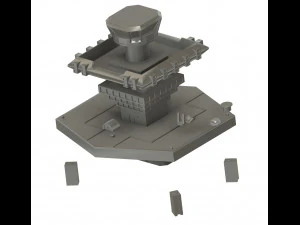 Base Fortress of Sciences Great Mazinger kit 3D Print Model