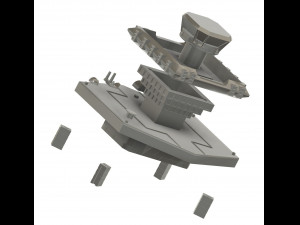 Base Fortress of Sciences Great Mazinger kit Modèles 3D en vedette