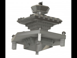 Base Fortress of Sciences Great Mazinger kit Modèles 3D en vedette