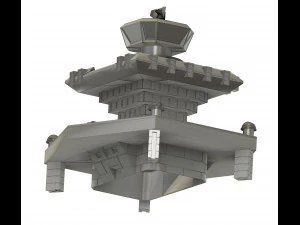 Base Fortress of Sciences Great Mazinger kit 3D Print Model