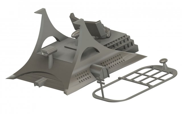 MAZINGER Z BASE PHOTOATOMIC RESEARCH INSTITUTE KIT 3D Baskı Modeli .c4d .max .obj .3ds .fbx .stl .blend
