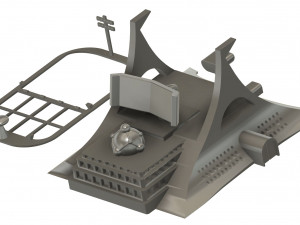 MAZINGER Z BASE PHOTOATOMIC RESEARCH INSTITUTE KIT 3D Baskı Modeli