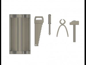 135 scale diorama tool set 3D 打印模型
