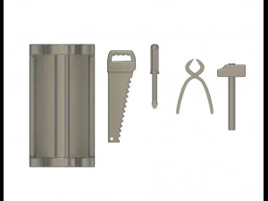 135 scale diorama tool set 3D Print Model