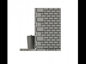 Mini diorama kit 1 35 scale urban scene Modello di stampa 3D