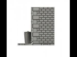 Mini diorama kit 1 35 scale urban scene 3D Print Model