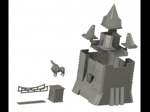 Kit of Voltron Castle Golion 5 Lion Robots 3D 打印模型