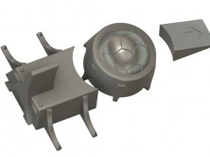 Kit of Anti-Atomic Base for Jeeg Robot 3D Print Model