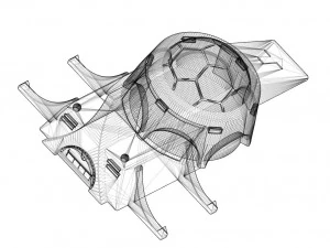 Kit of Anti-Atomic Base for Jeeg Robot 3D Print Model