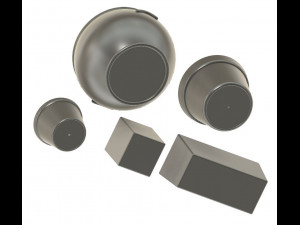 Set of Vases for 135 Scale Dioramas 3D Baskı Modeli