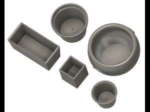 Set of Vases for 135 Scale Dioramas 3D Baskı Modeli