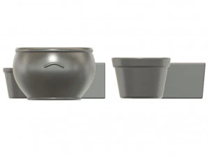 Set of Vases for 135 Scale Dioramas 3D Print Model
