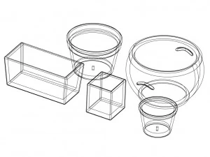 Set of Vases for 135 Scale Dioramas 3D Print Model