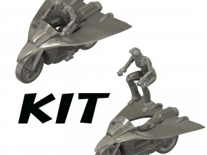 Hiroshi Shiba 的 KIT Jeeg 摩托车 3D 打印模型