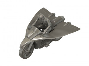 KIT Jeeg Motorcycle with Hiroshi Shiba Model do druku 3D