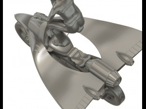 KIT Jeeg Motorcycle with Hiroshi Shiba Model do druku 3D