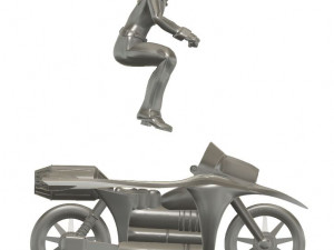 KIT Jeeg Motorcycle with Hiroshi Shiba Model do druku 3D
