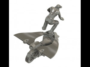 KIT Jeeg Motorcycle with Hiroshi Shiba Model do druku 3D