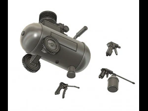 135 Scale Diorama Compressor Set 3D Print Model